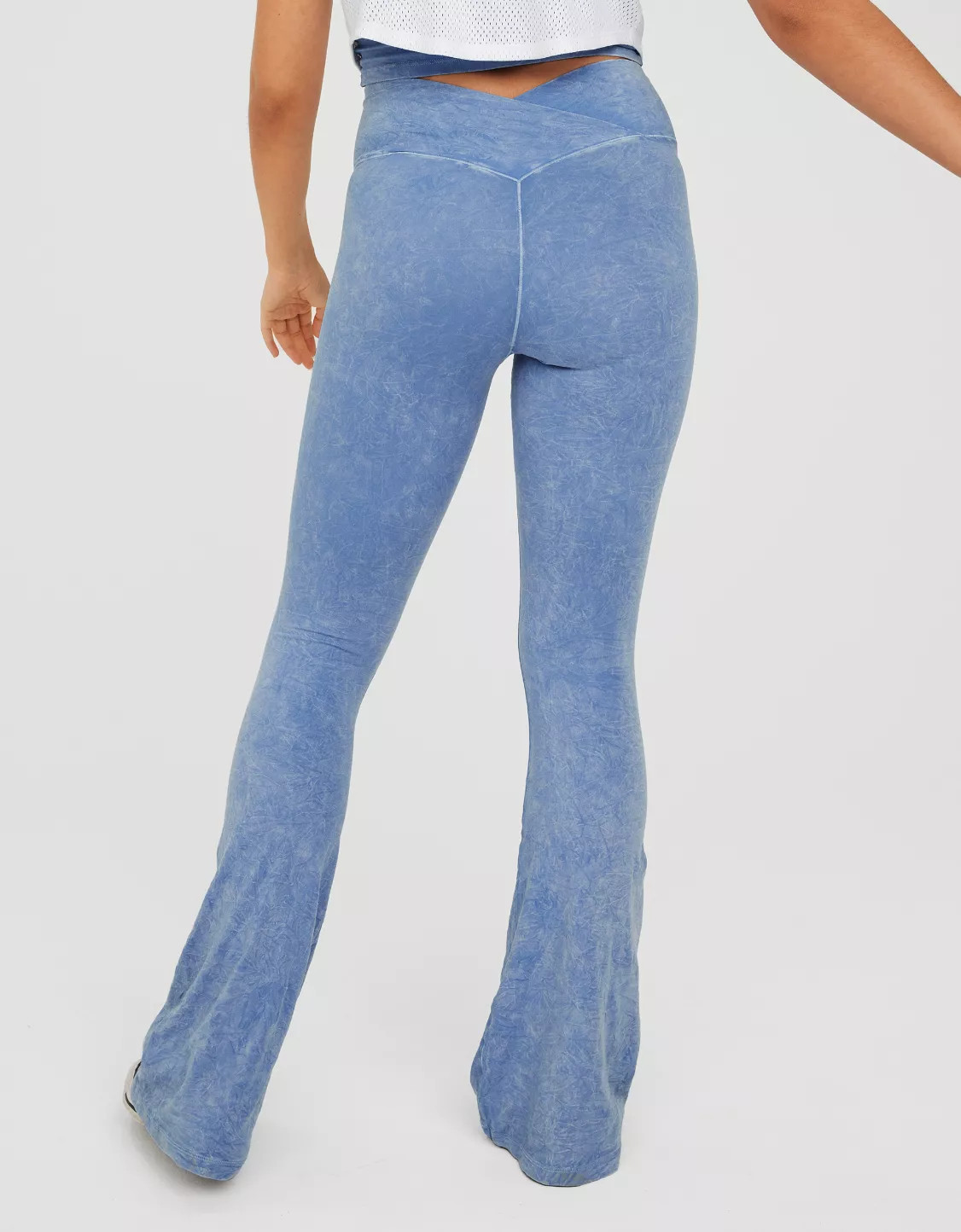 OFFLINE By Aerie Real Me Double Crossover Flare Legging | Aerie