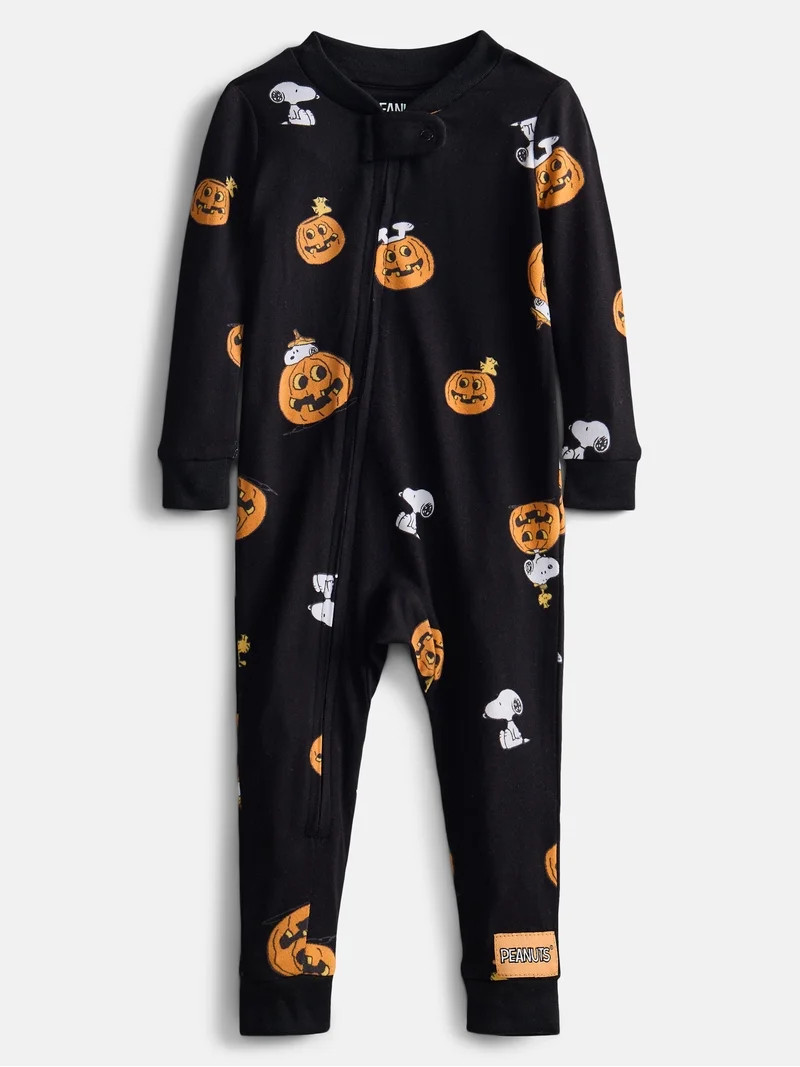 Family Member Baby selectedPeanuts Halloween Unisex Infant Snoopy Matching Family One-Piece Pajam... | Walmart (US)