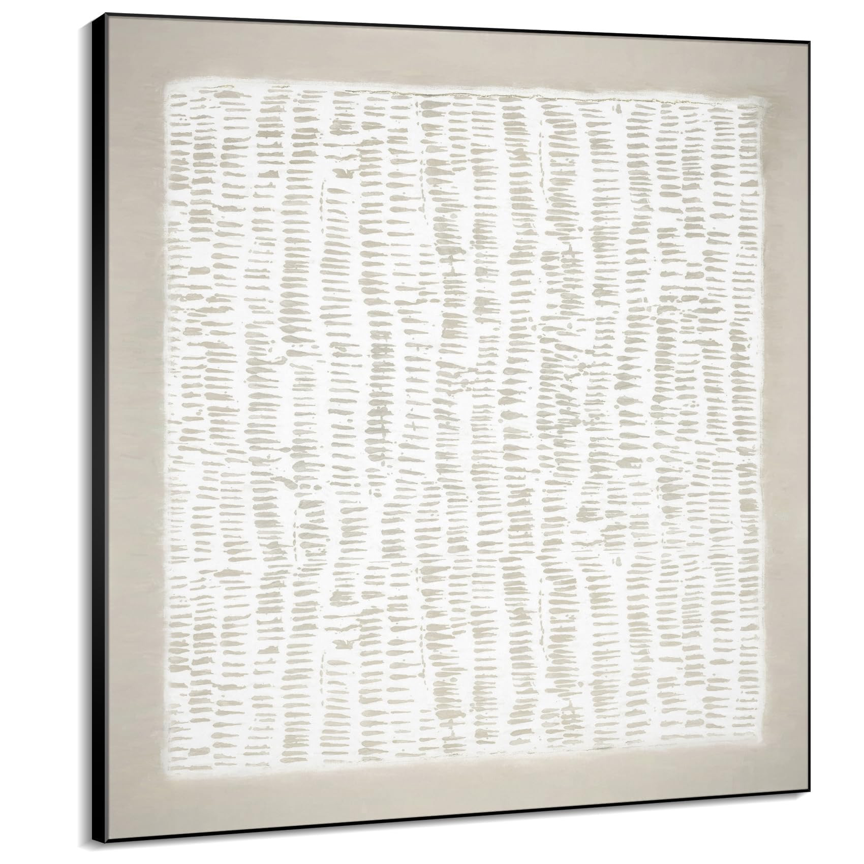 60"x60" XL Framed Wall Art Neutral Abstract Line Design Art (Frame Assembly Required) | Amazon (US)