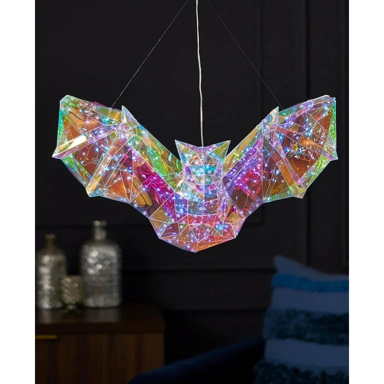 Seasonal LLC Halloween LED Lights - Prismatic Iridescent Phantom Bat 20" - Walmart.com | Walmart (US)