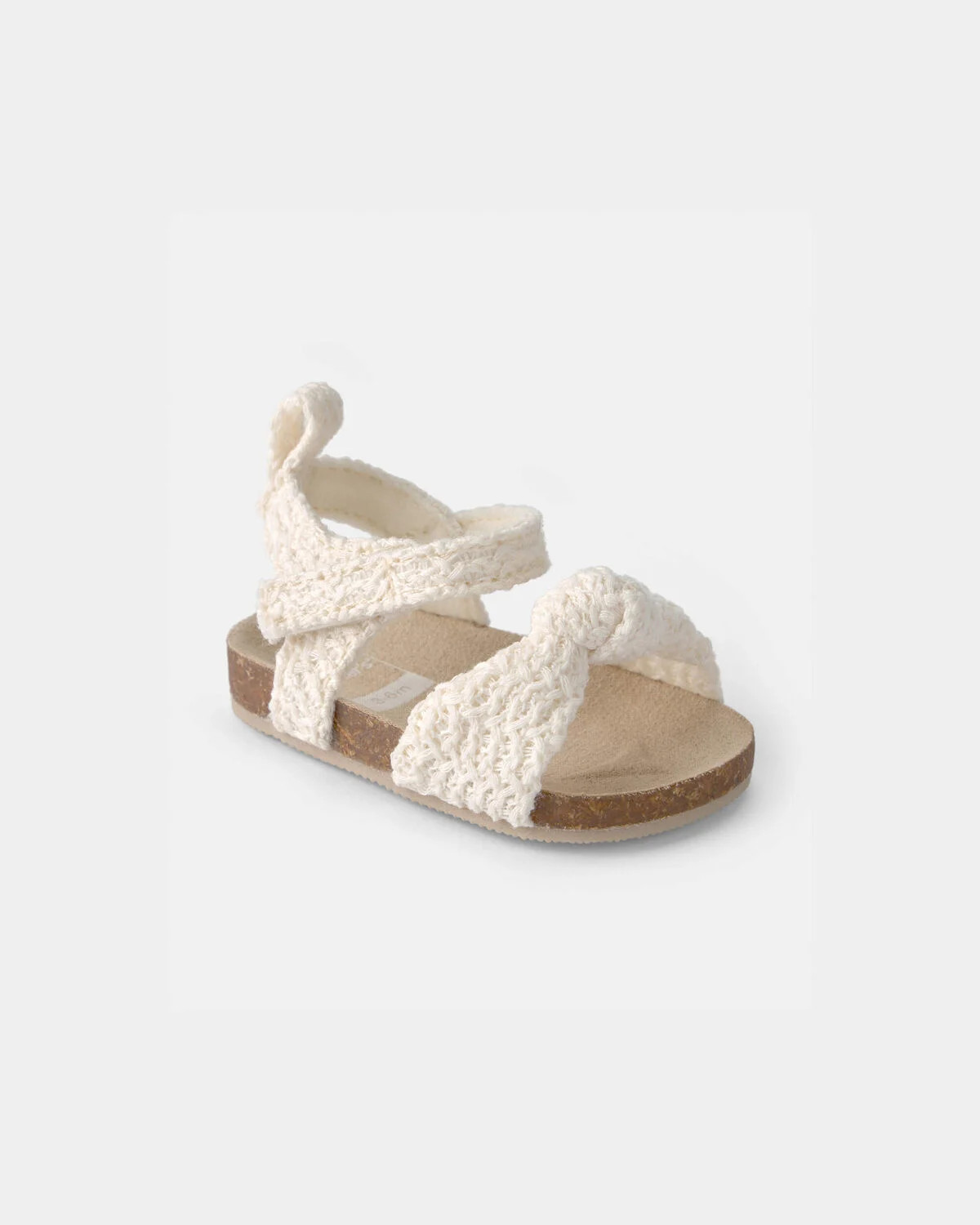 Baby Girl Knit Sandals - Cream | Carter's | Carter's Inc