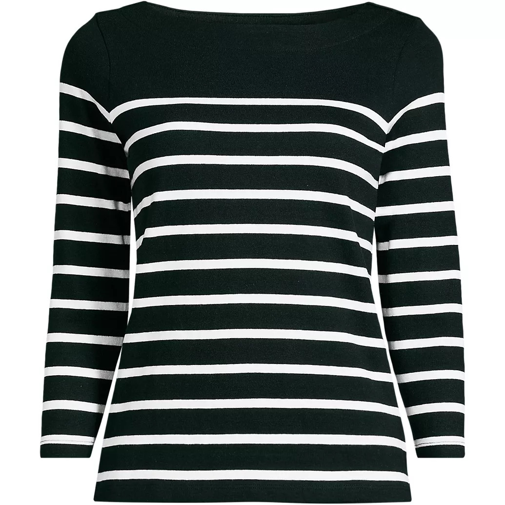Women's Mariner Jersey Boatneck Top | Lands' End (US)