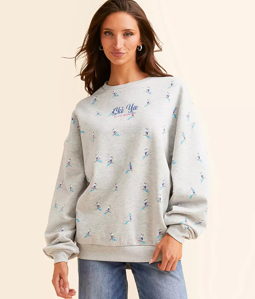 Ski Ya On The Mountain Oversized Pullover | Buckle