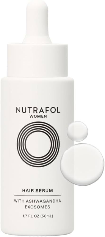 Nutrafol Women's Hair Serum, Supports Visibly Thicker and Stronger Hair, Vegan, Lightweight and F... | Amazon (US)