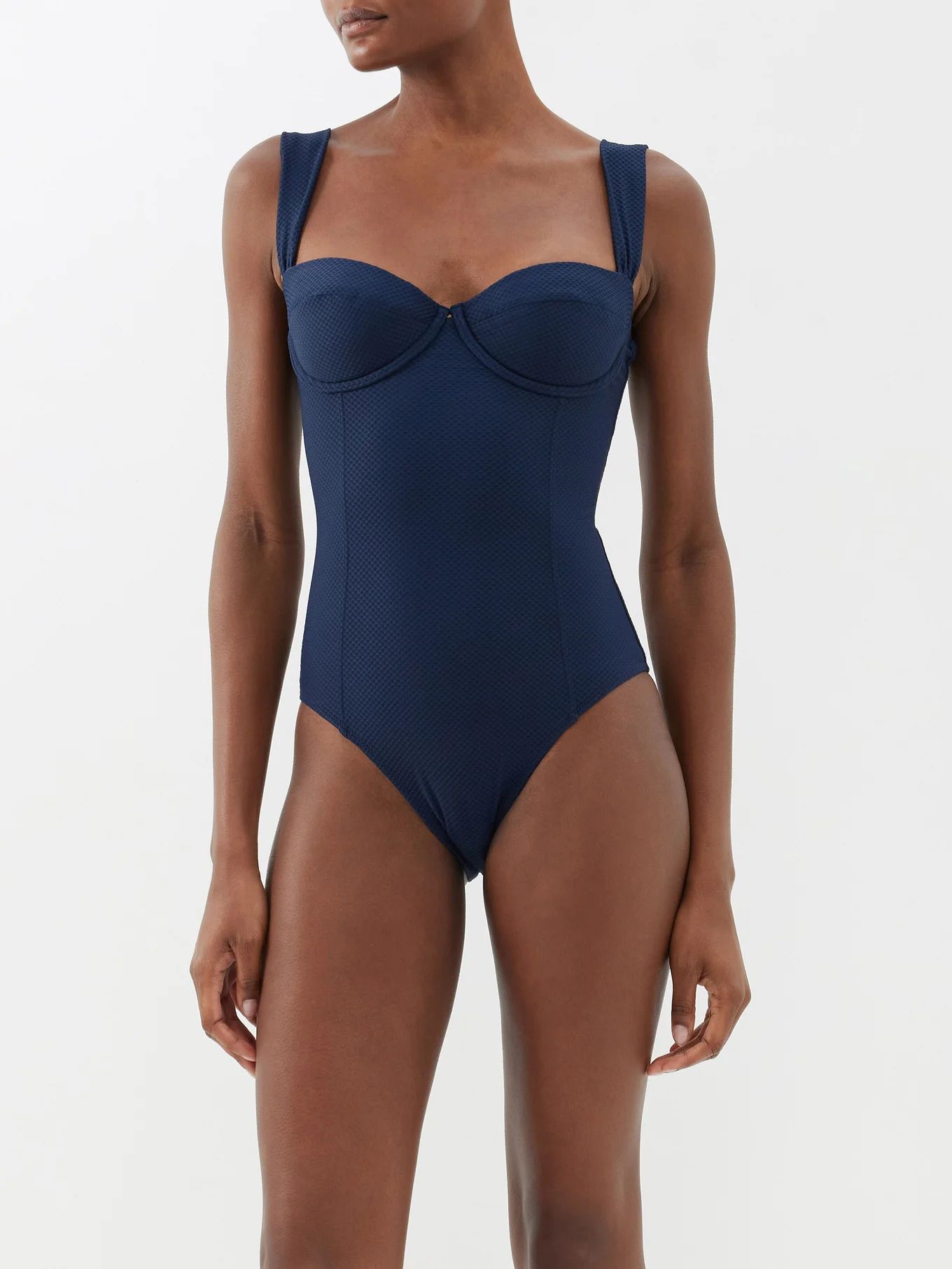 Structured cup recycled-fibre swimsuit | Matches (US)