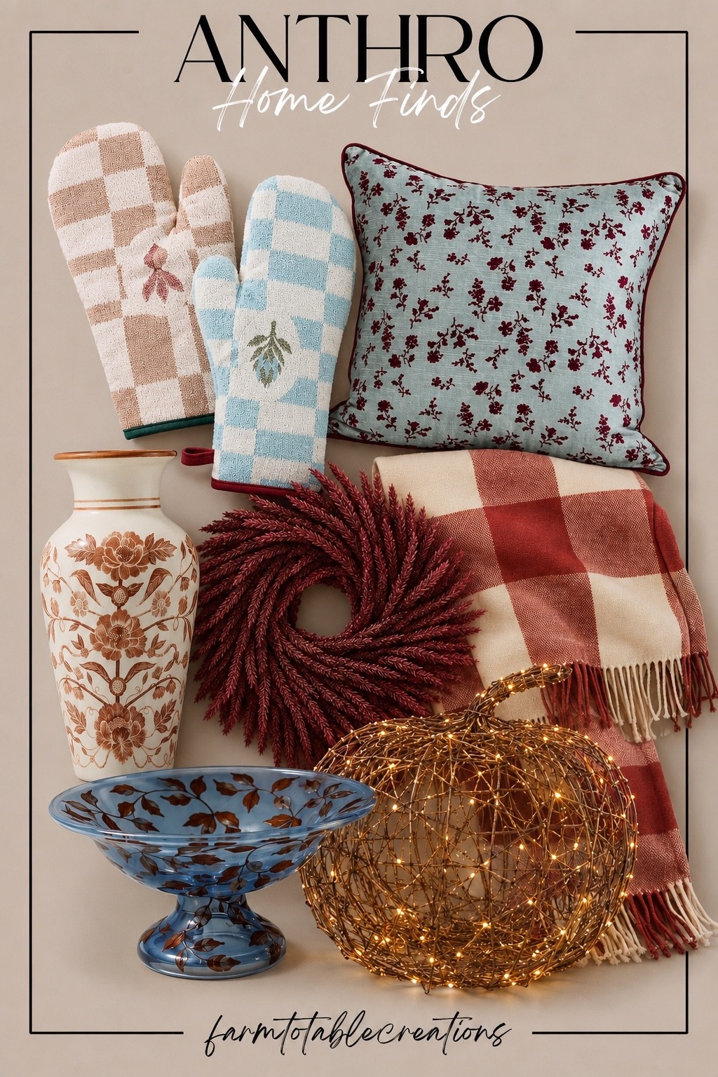 Anthropologie Cozy Fall Home Finds 🍁✨

Anthropologie’s latest home collection is full of rich colors, cozy textures, and timeless pieces you’ll love all season long. From beautiful floral accents and warm woven textiles to statement decor that feels collected and unique, these finds are perfect for creating a cozy home you’ll enjoy from fall through the holidays.

Follow @farmtotablecreations on Instagram for more cozy home finds, seasonal decor inspiration, and the best Anthropologie pieces before they’re gone.

#LTKHome #LTKFinds #Anthropologie #AnthroHome #FallDecor #CozyHome #HomeDecor #SeasonalDecor #NeutralHome #AutumnStyle #CozyLiving #HomeStyling #InteriorInspiration #FallHome #FarmToTableCreations

#LTKHome