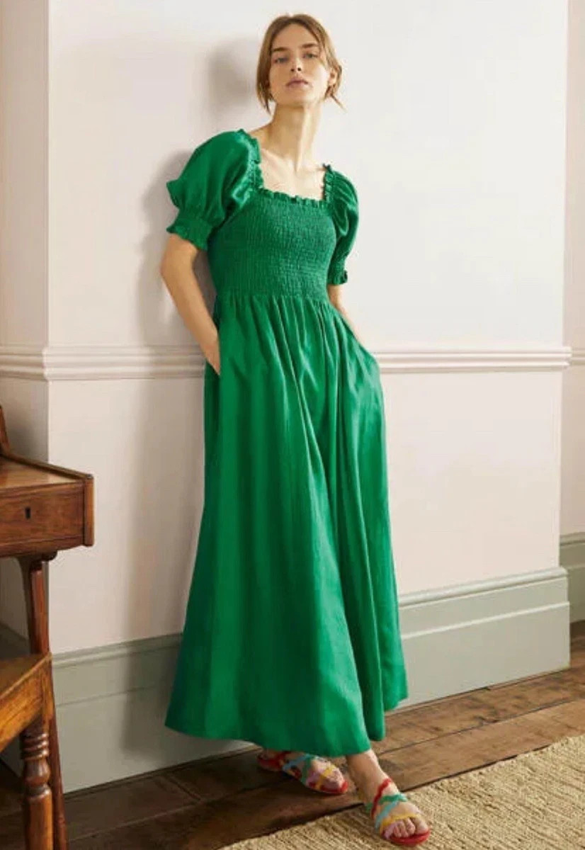 Boden Smocked Bodice Midi Dress  | eBay | eBay US