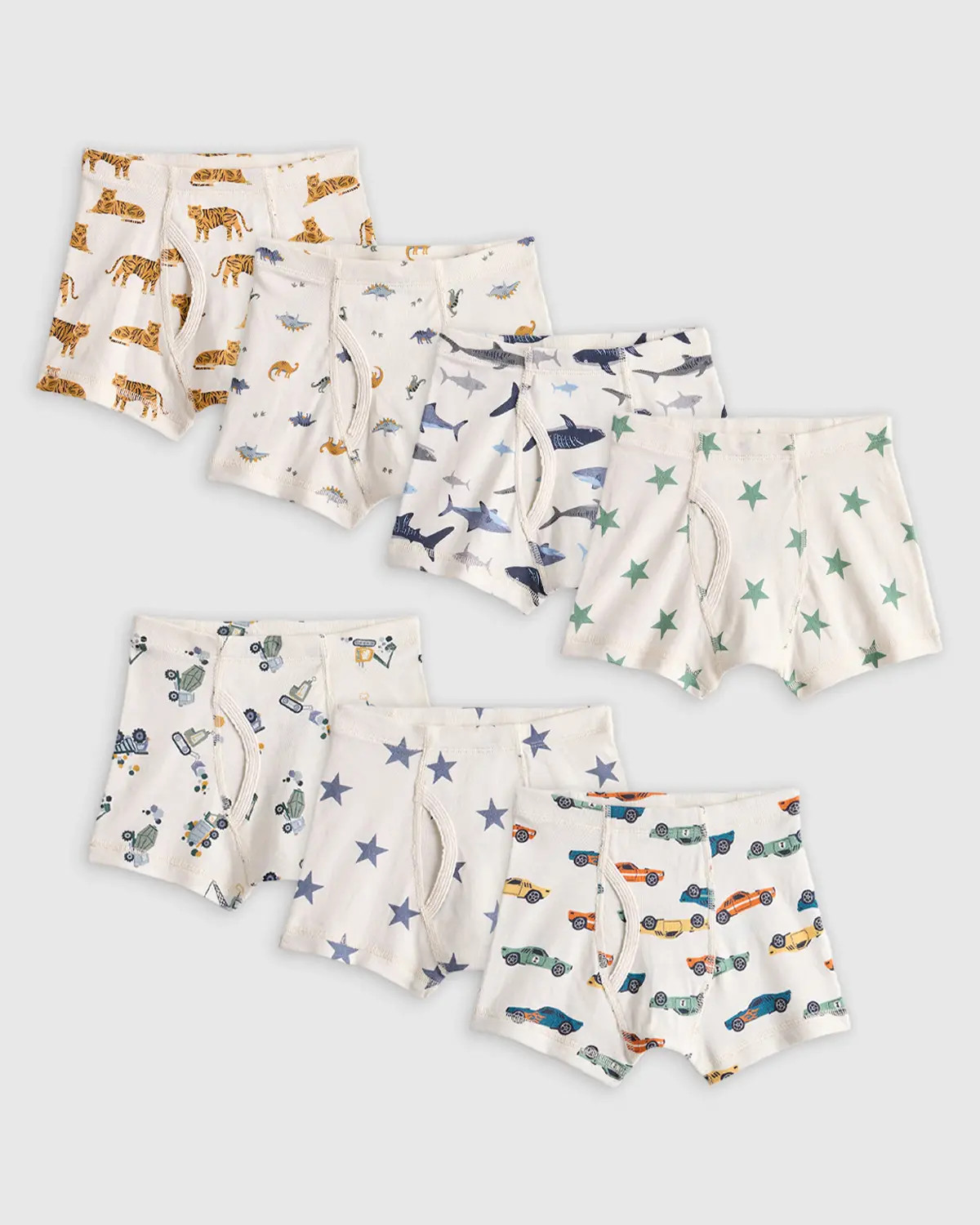 Boys 100% Organic Cotton Boxer Brief 7-Pack | Quince