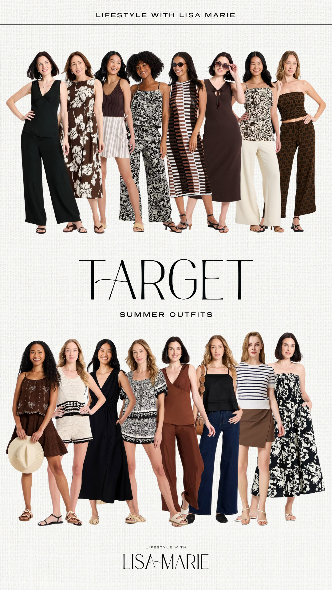 Target new outfits for summer or early fall! Neutral black, white, beige, cream, tan, khaki and brown elevated casual outfits. Two piece matching short and skirt sets. Outfits and dresses for vacation, resort stay or getaway.

#LTKootd #LTKSeasonal #LTKPetite