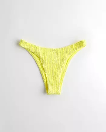 Textured High-Leg Bikini Bottom | Hollister US