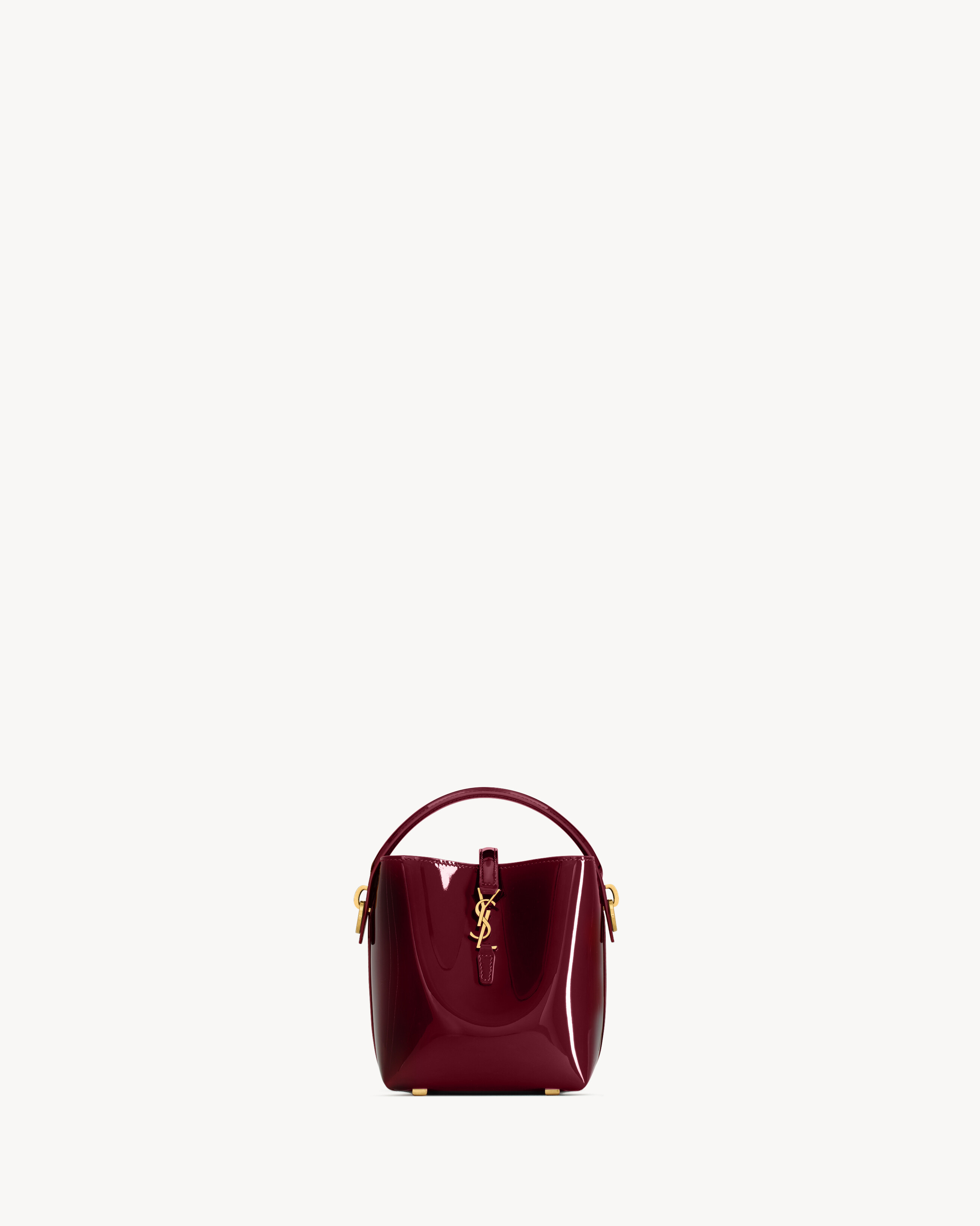 Saint Laurent Le 37 Mini In Patent Leather - Bordeaux - Women - One Size | Saint Laurent Inc. (Global)