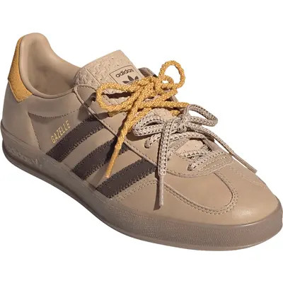 adidas Gazelle Indoor Sneaker in Magic Beige/brown/yellow at Nordstrom, Size 8 | Nordstrom