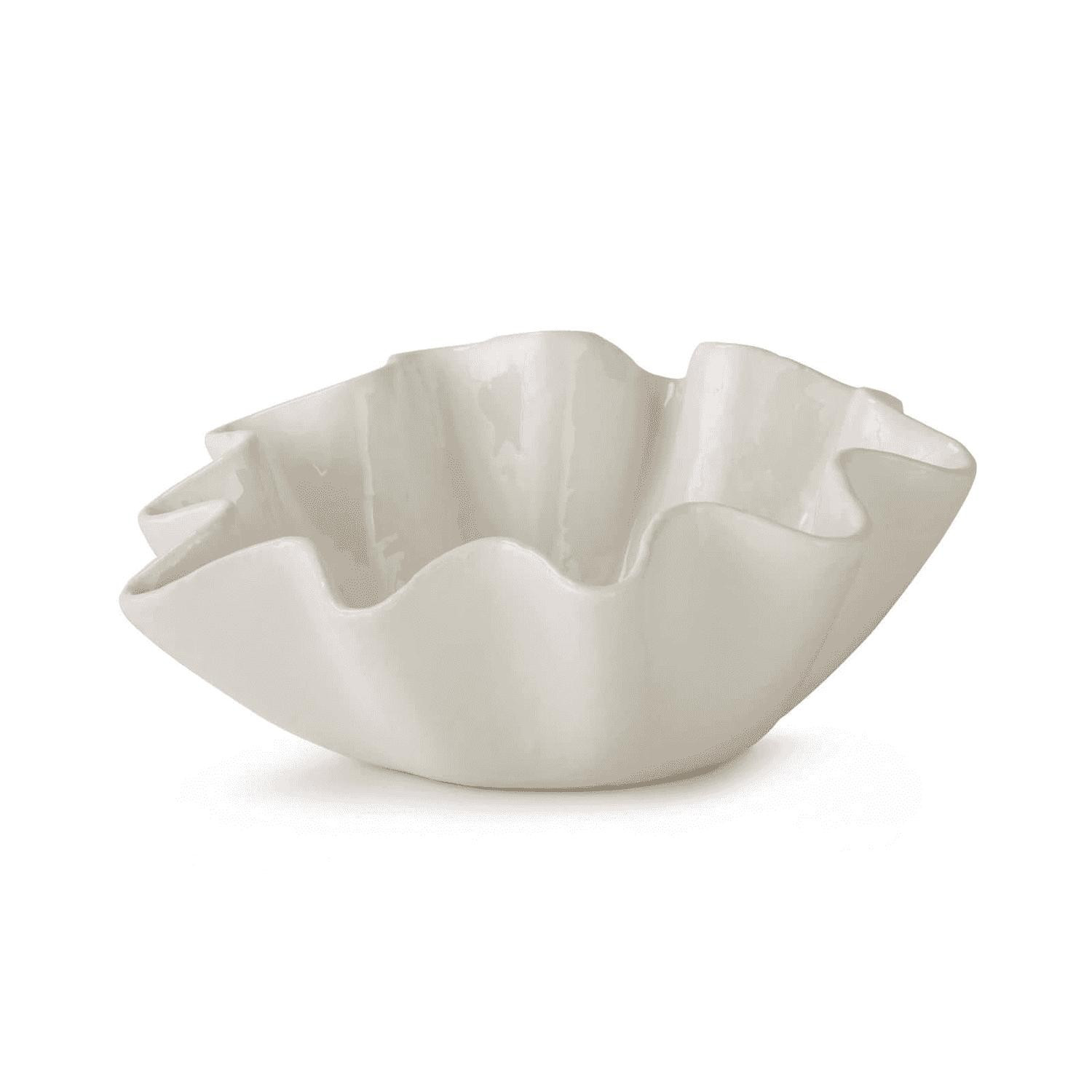 Ruffle Ceramic Bowl in Various Sizes – BURKE DECOR | Burke Decor