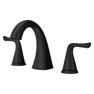 Pfister Willa 8 in. Widespread 2-Handle Bathroom Faucet in Spot Defense Matte Black LF-049-MALSDB... | The Home Depot