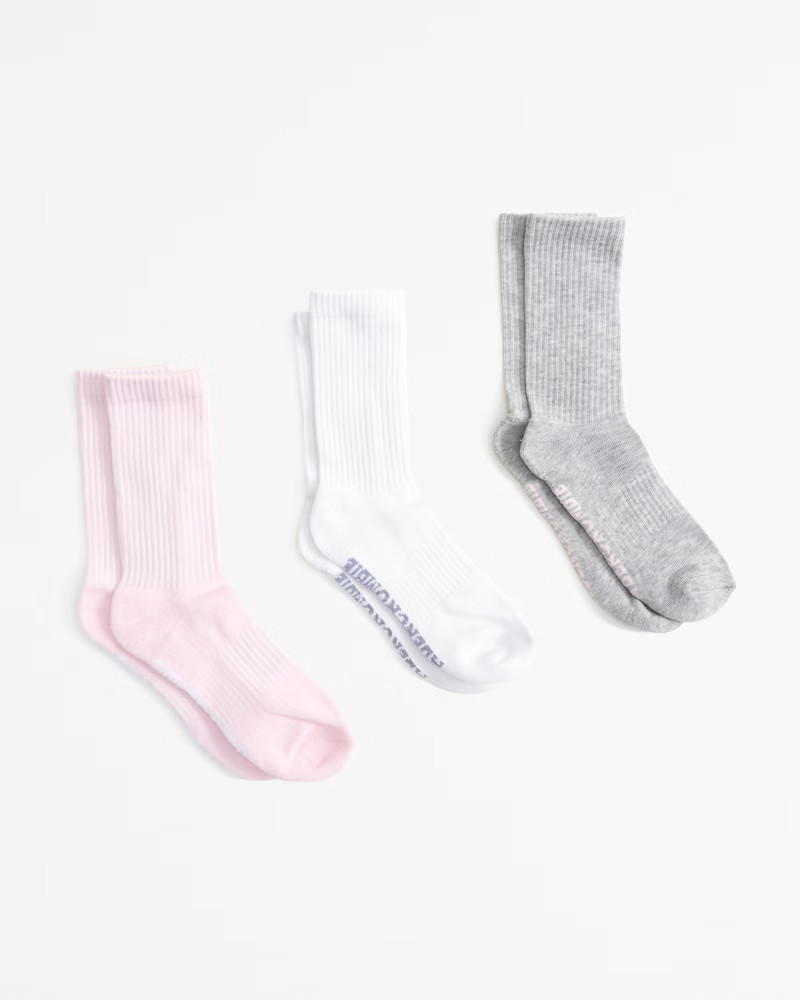 3-pack crew socks | Abercrombie & Fitch (US)
