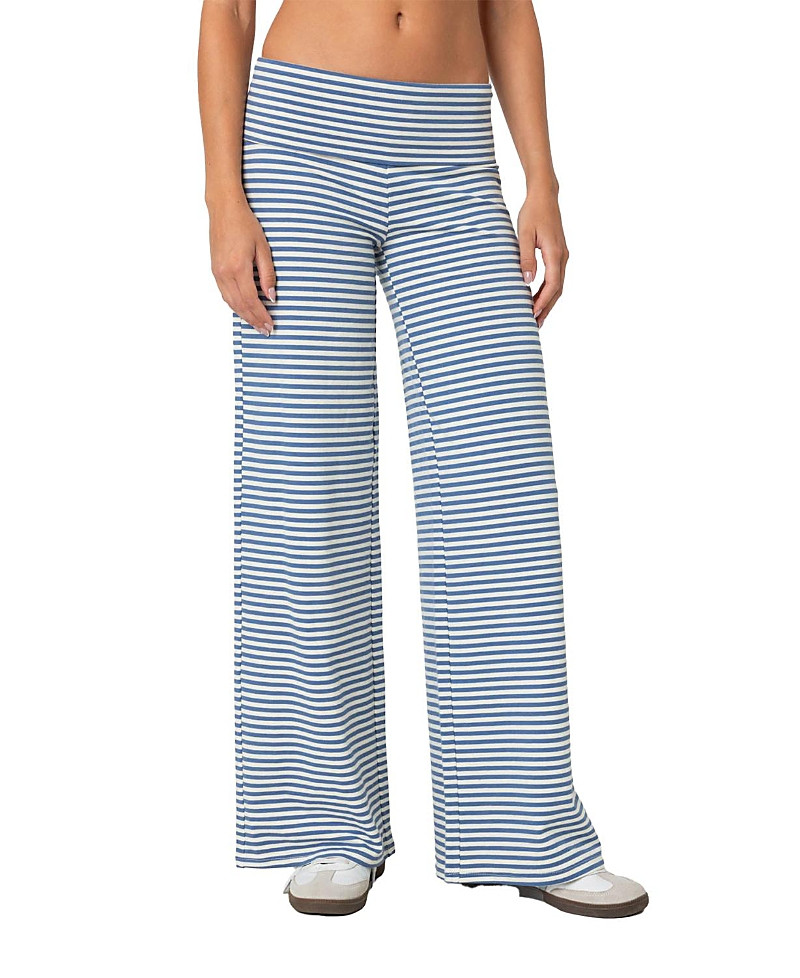 Edikted Lilah Striped Fold Over Pants | Bloomingdale's (US)