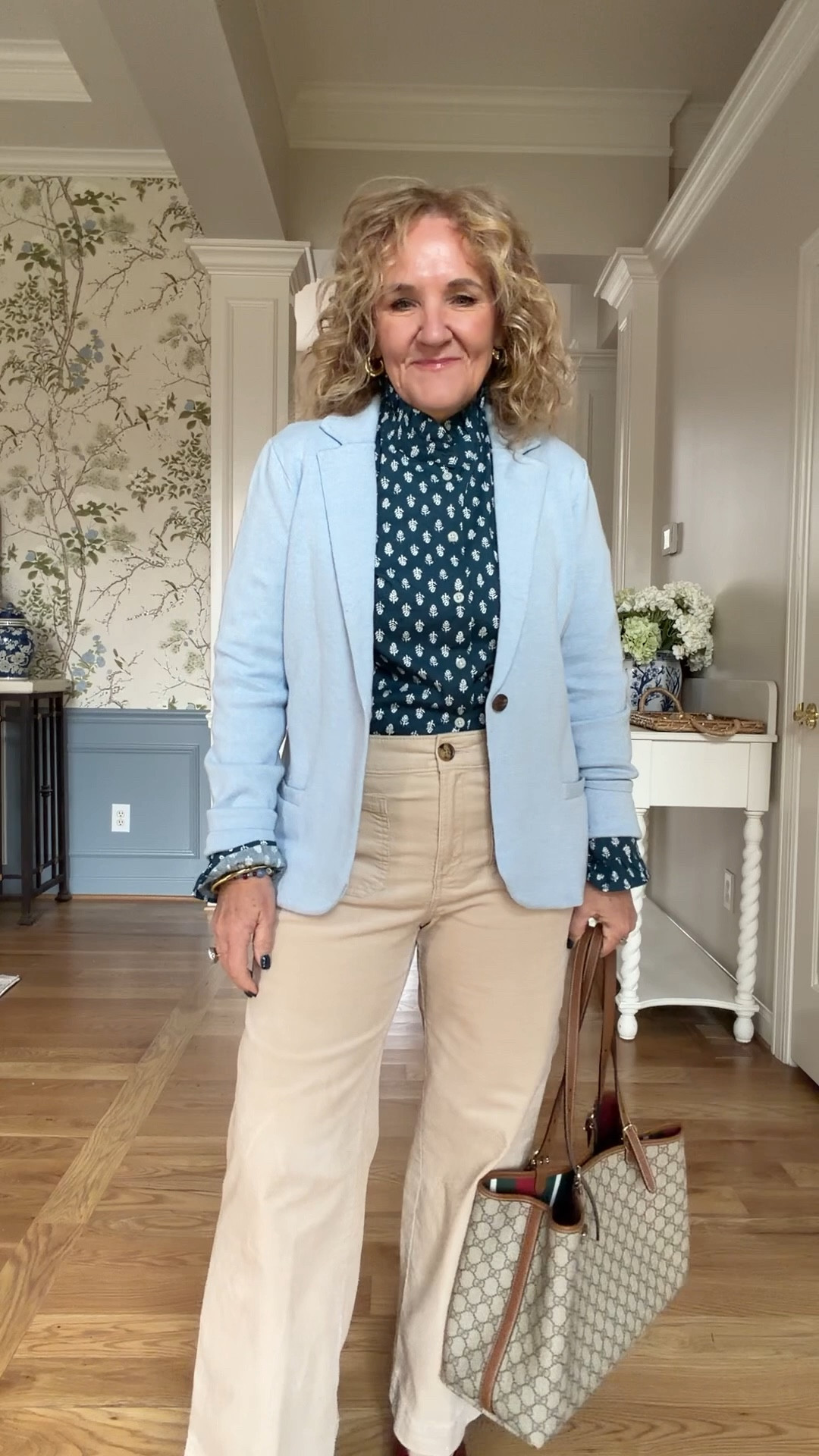 @jcrewfactory new arrivals 
Can you tell I’m blue obsessed! 
All regular size medium or 8 except the pants I sized down 
Boots I ordered a 9. I’m usually a 9.5 
Blouse size medium 
25% off my jewelry Allie & Bess NANETTE25

Winter outfit poncho black boots @quince @jcrewfactory teacher outfit business casual 

#LTKSaleAlert #LTKOver40 #LTKSeasonal

#LTKWorkwear

#LTKWorkwear