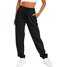 AUTOMET Women's Casual Baggy Fleece Sweatpants | Amazon (US)