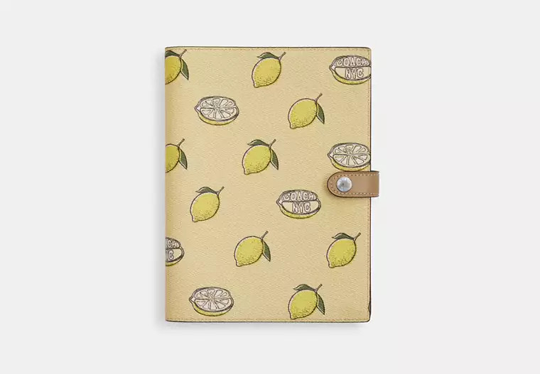 Notebook With Lemon Print | Coach (CA)