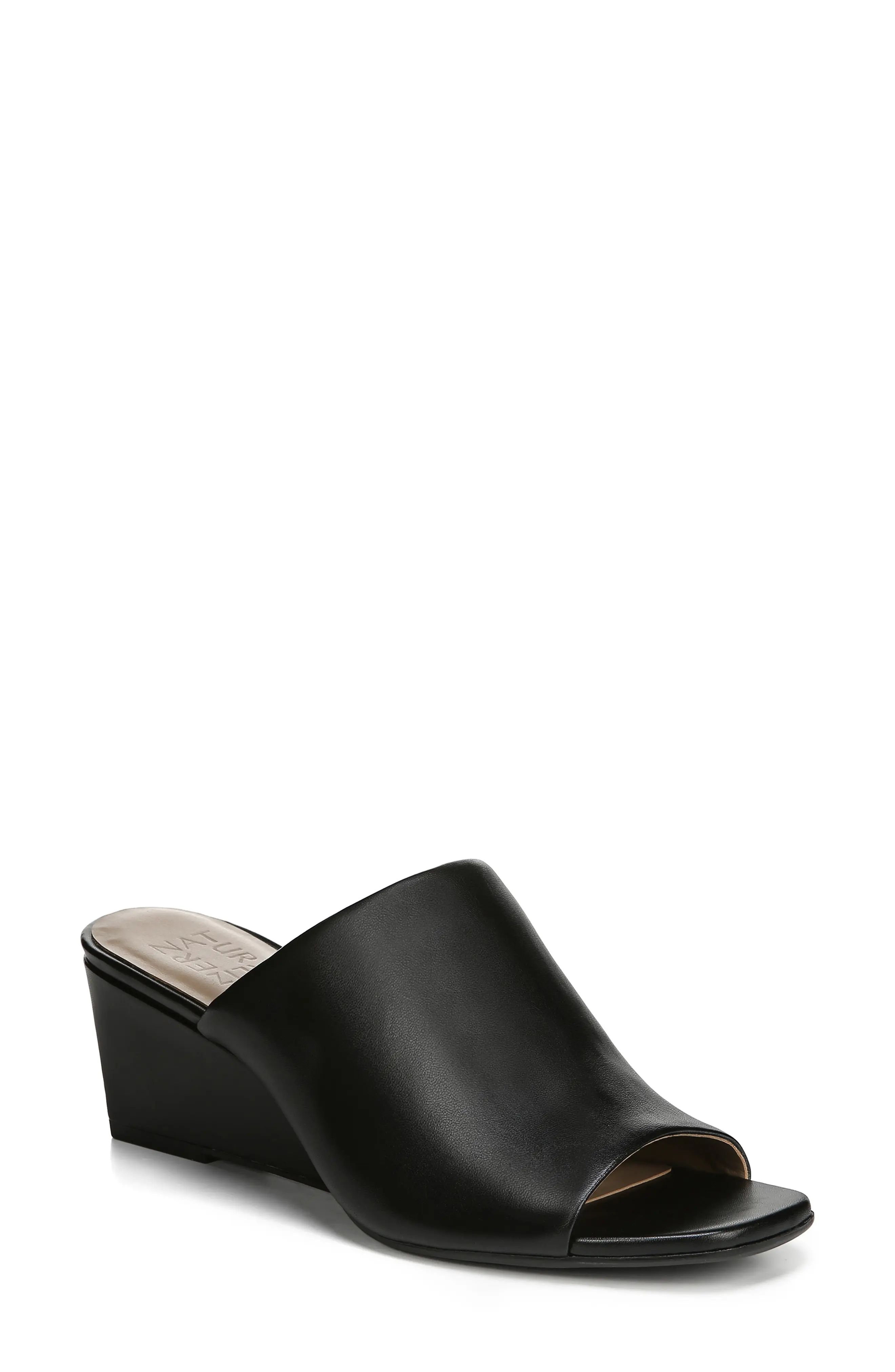 Women's Naturalizer Zaya Wedge Slide Sandal, Size 4 M - Black | Nordstrom