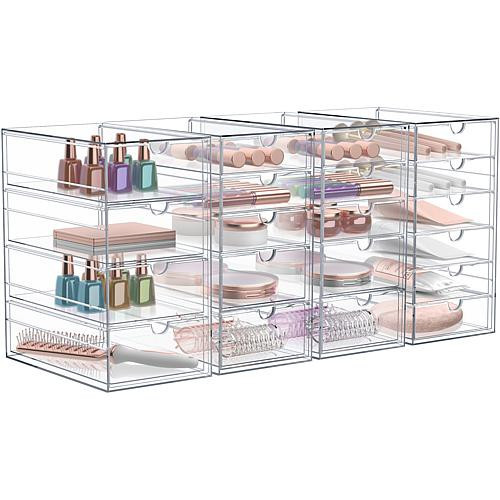 Sorbus 4pk. Makeup Organizer With 20 Drawers | HSN