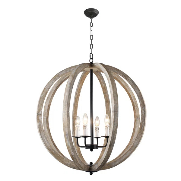 Allaryce 4 - Light Unique / Statement Globe Chandelier | Wayfair North America