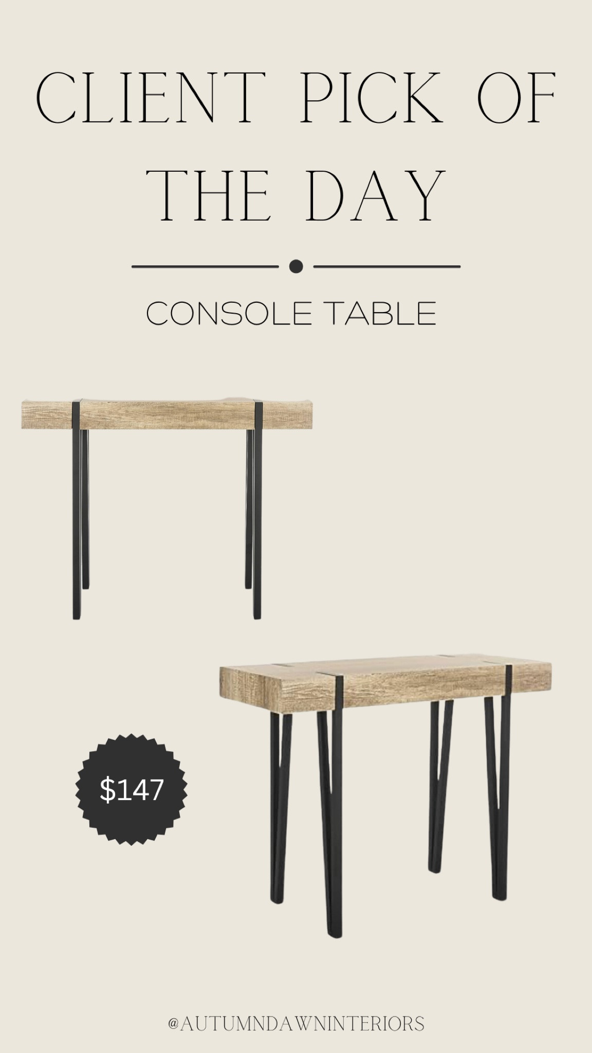 Client loved this find today! #consoletable #amazon #LTKfurniture