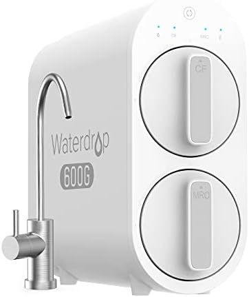 Waterdrop G2P600 Reverse Osmosis System, 600 GPD Tankless RO Water Filter System, Under Sink RO S... | Amazon (US)