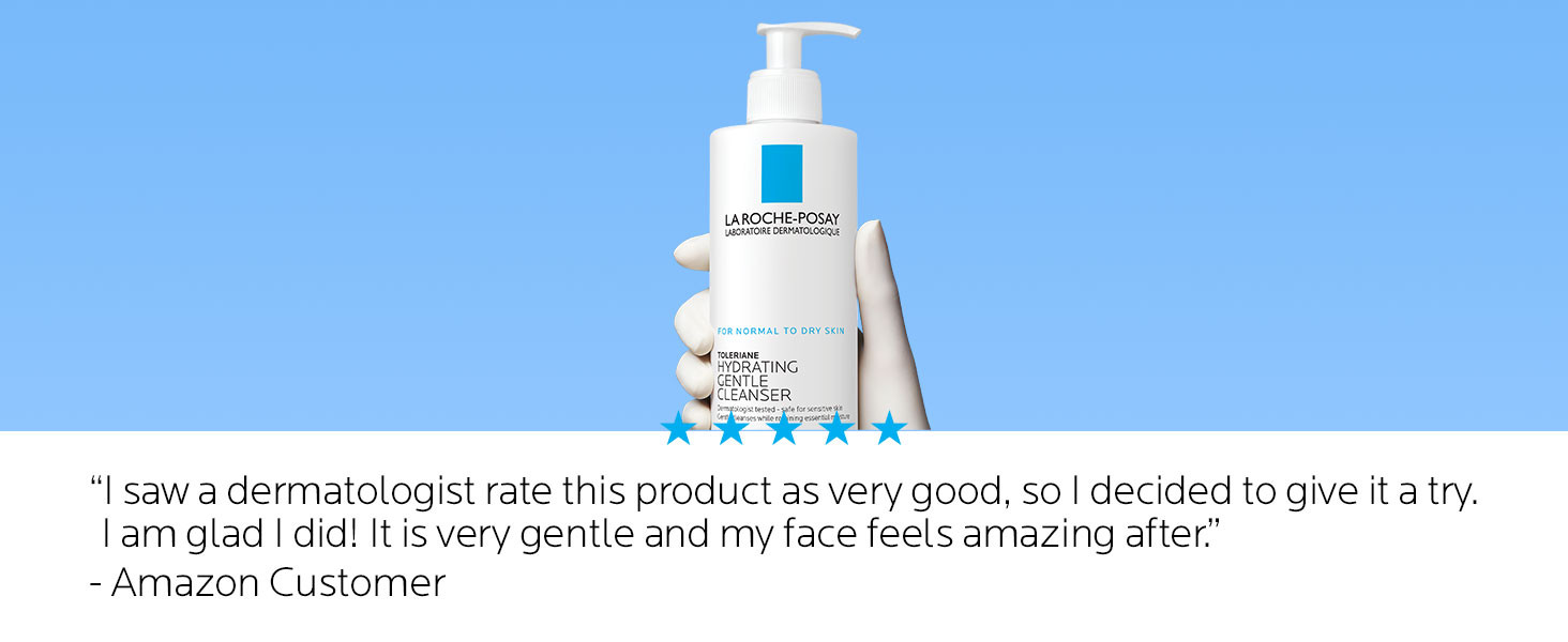 La Roche-Posay Toleriane Hydrating Gentle Face Cleanser, Daily Facial Cleanser with Niacinamide a... | Amazon (US)