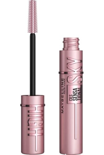 Maybelline New York Lash Sensational Sky High Mascara, Volumising & Lengthening Mascara, Washable Flake-Free Formula Infused with Bamboo Extract & Fibres, 7.2 ml, Shade: 01, Very Black | Amazon (UK)