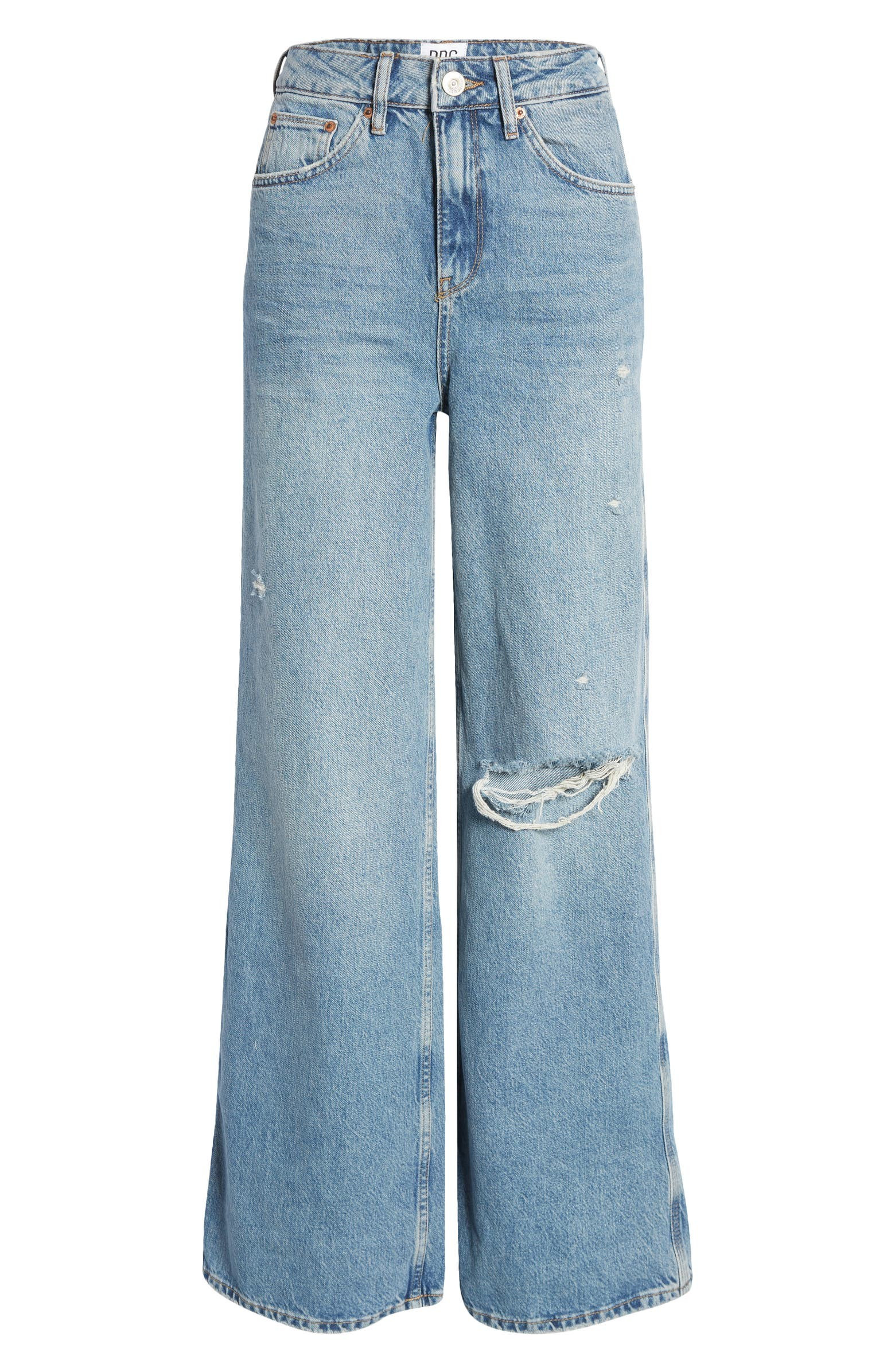 BDG Urban Outfitters Ripped Super High Waist Puddle Jeans | Nordstrom | Nordstrom