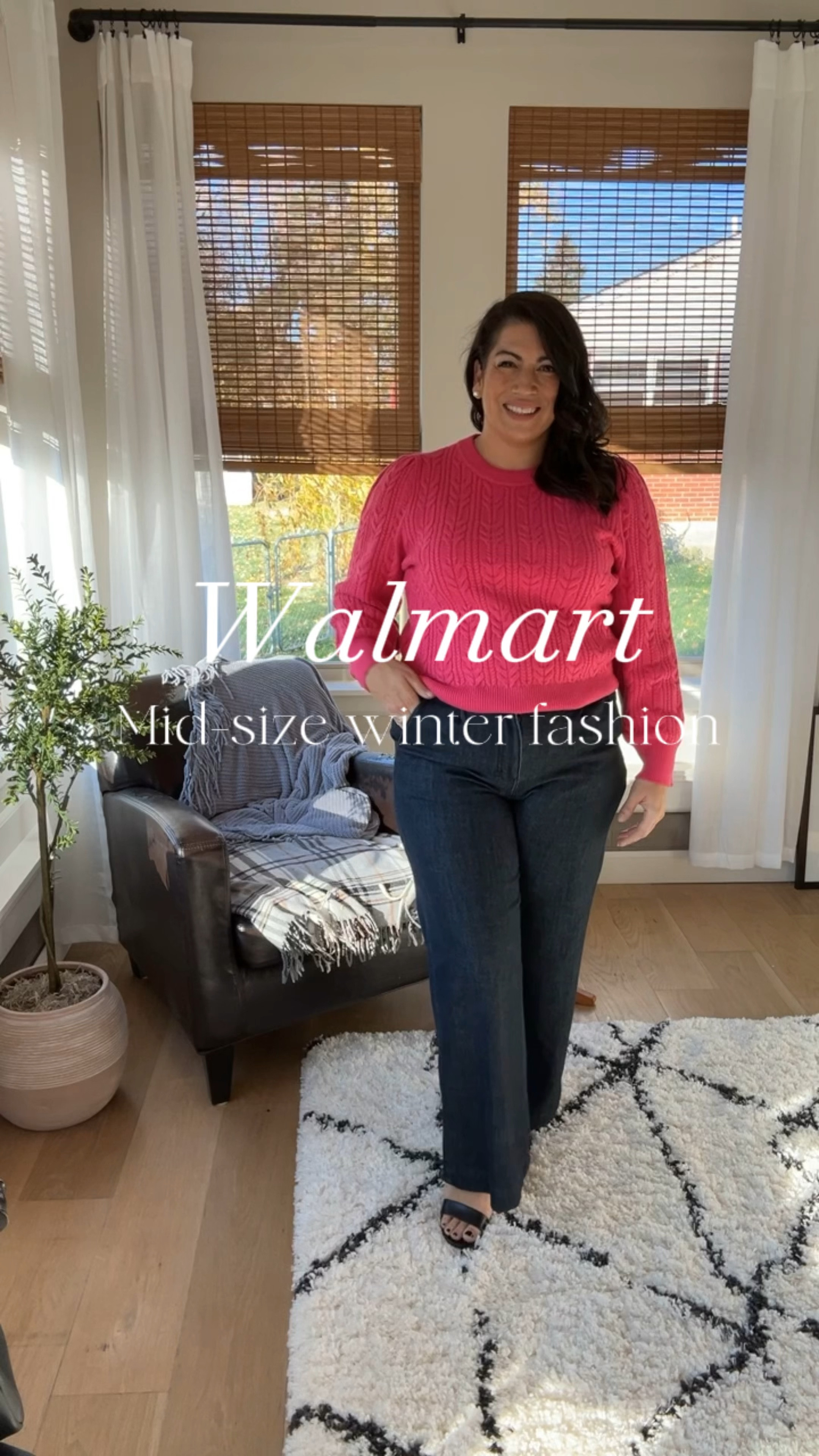 Walmart fashion 
Affordable fashion 
Walmart
Pink Cable knit sweater
Wide leg jeans 
Holiday outfit
Sequin skirt
Midsize style 
Elevated fashion 

#LTKover40 #LTKHoliday #LTKmidsize