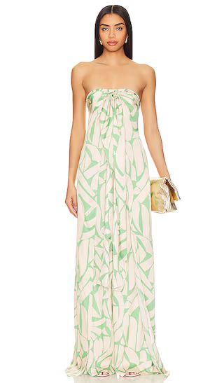 Seydou Jumpsuit in Green Mirage | Revolve Clothing (Global)