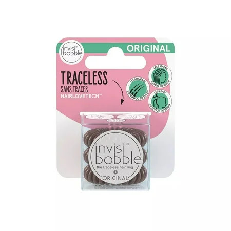 Invisibobble The Traceless Hair Ring Original Pretzel Brown 3 count | Walmart (US)