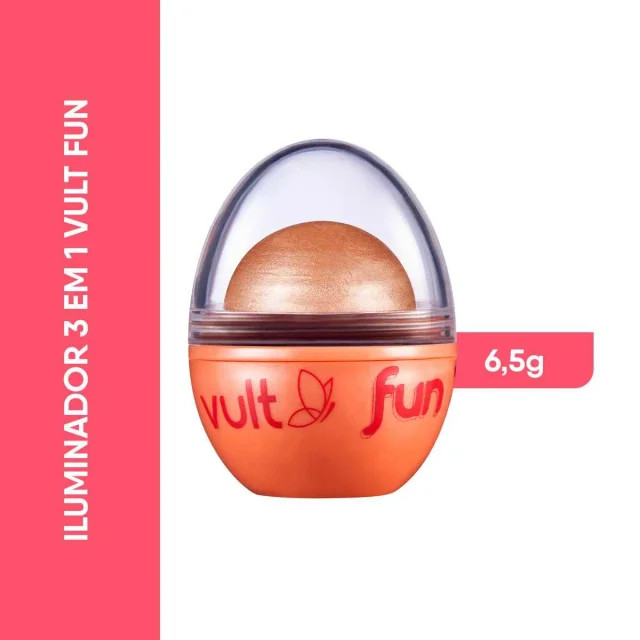 Iluminador Vult Fun 3 em 1 6,5g - Rose Iluminada | Drogasil BR
