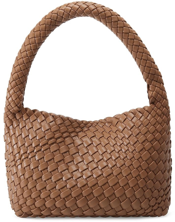 Woven Bag for Women, Small Vegan Leather Summer Beach Purse, and Travel Handbags Ladies' Retro Ch... | Amazon (US)