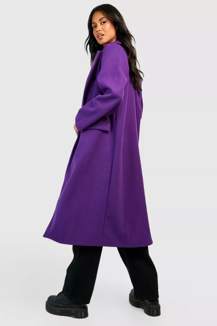 Longline Wool Look Coat | boohoo (US & Canada)