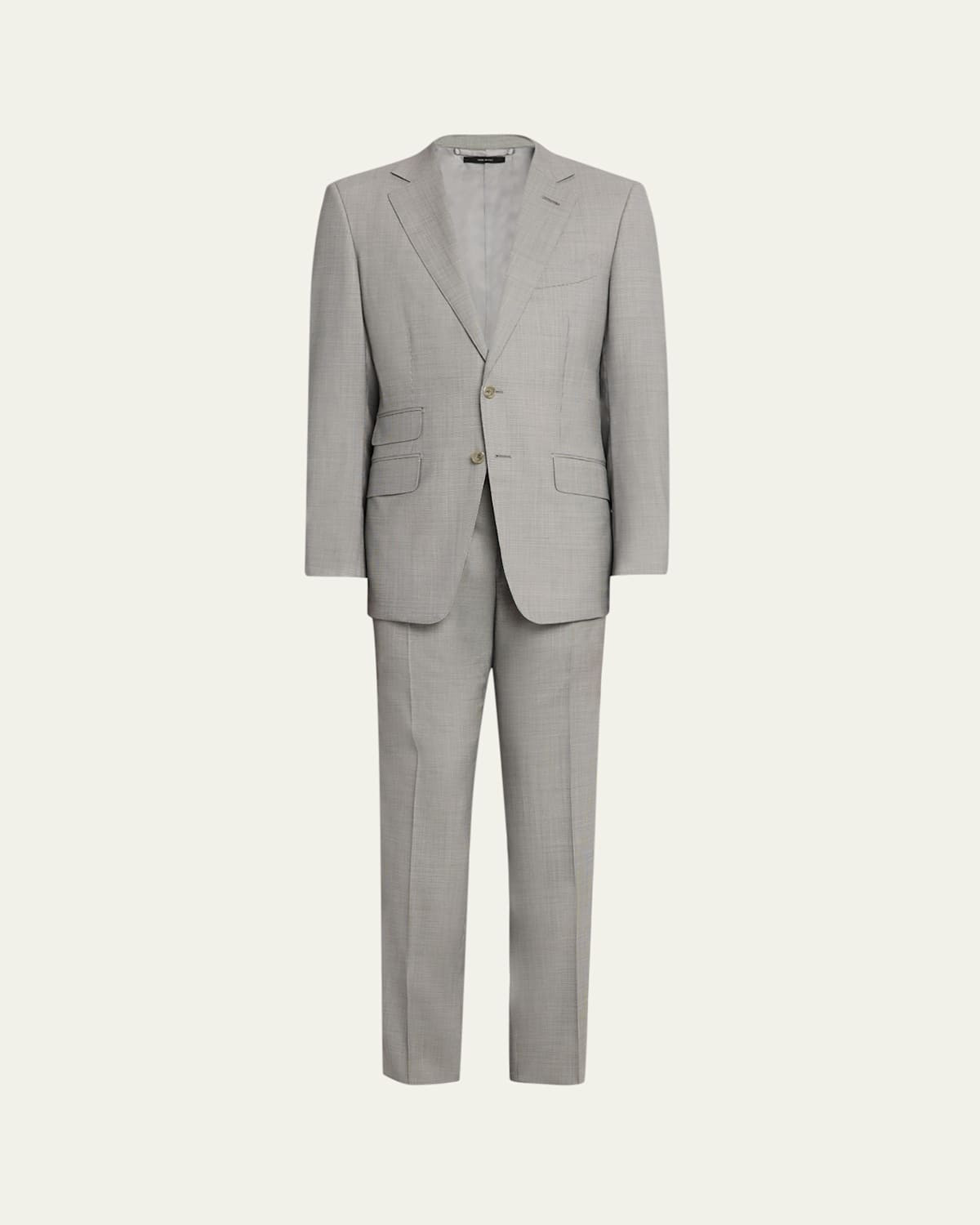 Men's Wool Basketweave Notch-Lapel Two-Piece Suit | Bergdorf Goodman
