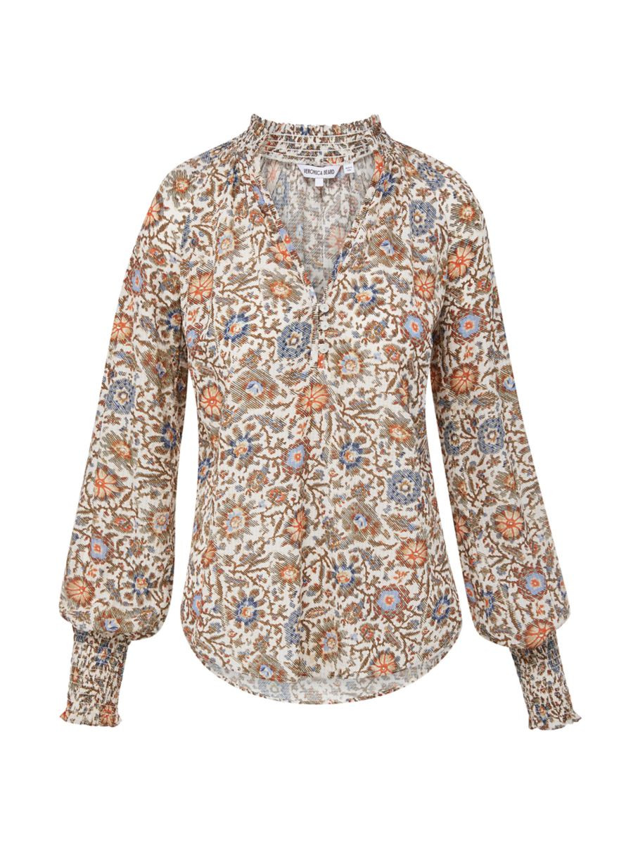 Alexandria Floral Cotton-Blend Blouse | Saks Fifth Avenue