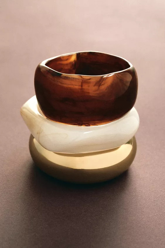 3-PACK OF SHAPED BRACELETS | Zara US