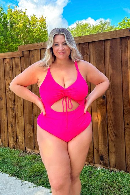 Hot pink one piece swimsuit from Amazon 

#LTKswim #LTKplussize #LTKmidsize
