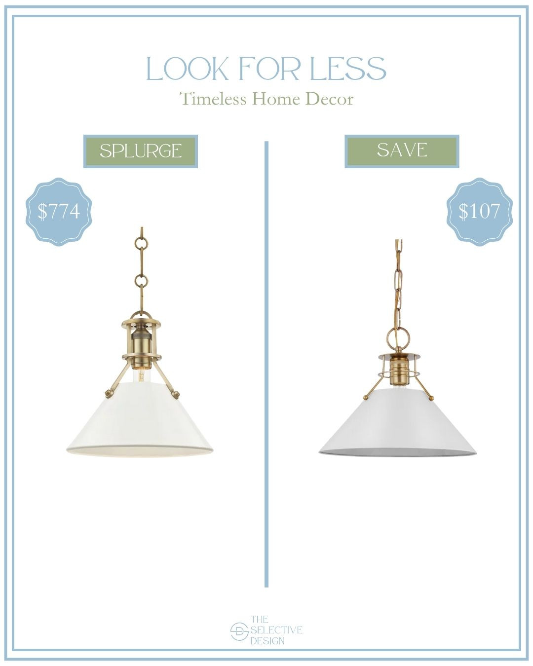 
Timeless home decor look for less. These designer dupes are so good! Can you spot the dupe? Shop high and low price point. Home Decor Designer look for less, splurge or save, timeless home decor, classic home decor, traditional home decor, affordable home decor, affordable, Grandmillennial home decor, southern traditional home decor, southern home decor, classic contemporary decor, white pendant, kitchen pendant, classic kitchen pendant, timeless kitchen pendant, pendant light, white pendant light, pendant lighting

 

 #LTKHome #LTKSaleAlert #LTKStyleTip
