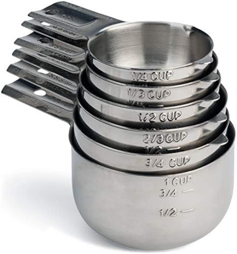 Hudson Essentials Stainless Steel Measuring Cups and Spoons Set (6 Piece Set) | Amazon (US)