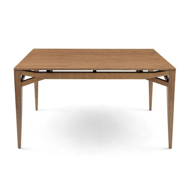 55"x35" Rectangular Wood Dining Table Almond Oak - Herval | Target