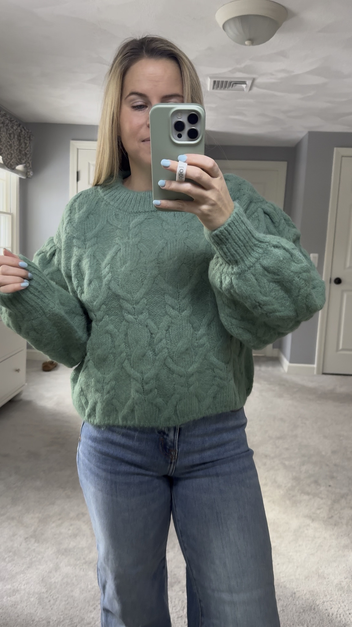 Love the unique design of this sweater. The drop shoulder with the puff sleeve is a fun detail to elevate an everyday sweater. 

#LTKValentine #LTKmomlife #LTKSeasonal
