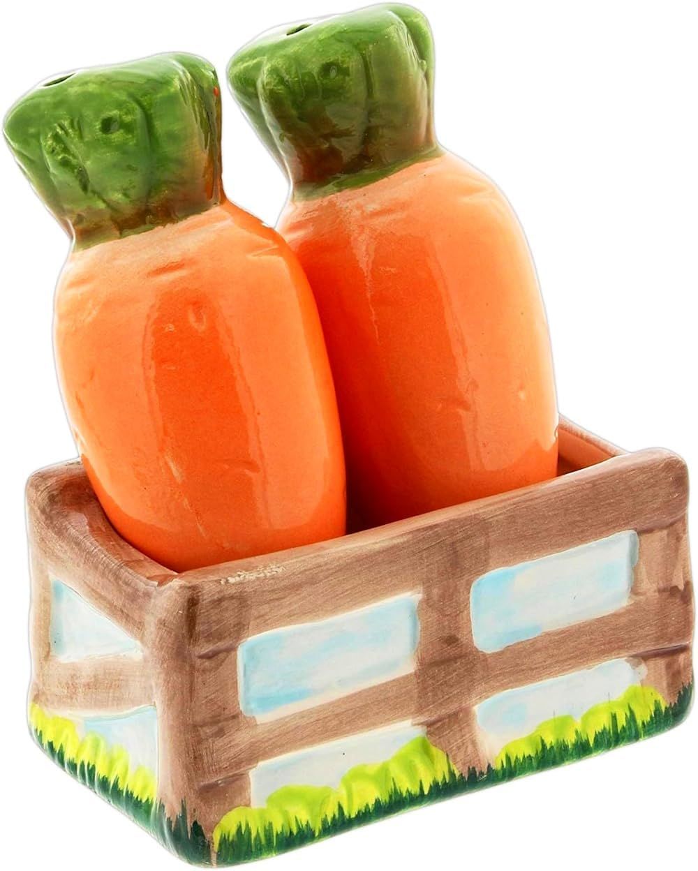 The Bridge Collection 4" Box of Carrots Salt and Pepper Shaker Set - 3 Piece Set - Easter Kitchen... | Amazon (US)