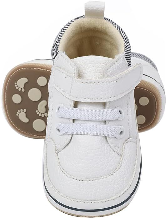 Amazon.com | E-FAK Baby Shoes Boys Girls Infant Sneakers Non-Slip Rubber Sole Toddler Crib First ... | Amazon (US)