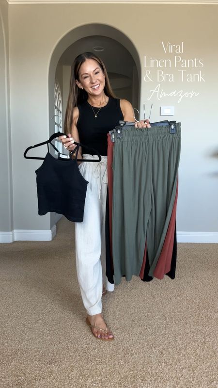 Summer Outfit Inspo

I am wearing size S bra tank top and beige, rust, black, army green linen pants S - all TTS!

Summer outfit  summer outfit idea  resort wear  vacation outfit  petite friendly style  neutral fashion  trending fashion  best seller  accessories  linen pants  EverydayHolly

#LTKfindsunder100 #LTKVideo #LTKstyletip