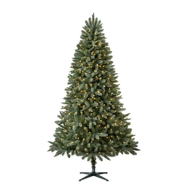 Holiday Time Pre-Lit Birchwood Fir Artificial Christmas Tree, Clear LED Lights, 7.5' - Walmart.co... | Walmart (US)