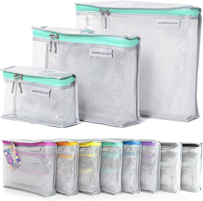 MUMI Travel Toiletry Bag Set of 3 – Clear TSA Approved Toiletry Bags for Women – Reusable Wat... | Amazon (US)